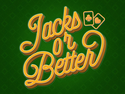 Jacks Or Better logo design cards logo