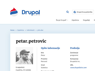 Drupal.rs - User Profile