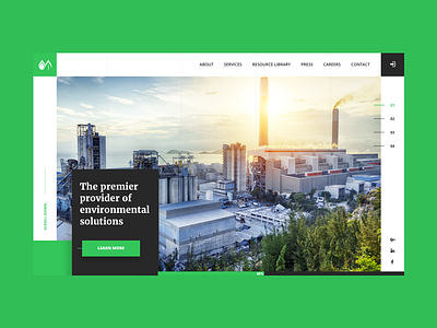 Montrose Promo page design energy environment green promo slider uxui web