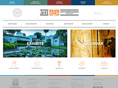 Art & History Museums Web app branding design flat icon illustration logo ui ux vector web