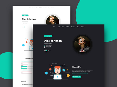 Resume Template 2019 Designs, Themes, Templates And Downloadable Graphic  Elements On Dribbble