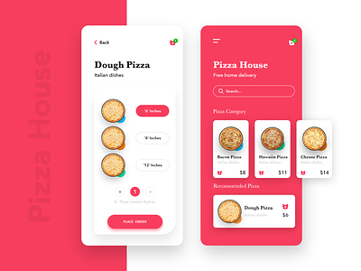 Pizza Delivery App 2019 animation cart concept curve delivery app font food food app food delivery app ironsketch minimal pizza ui user experience user interface ux