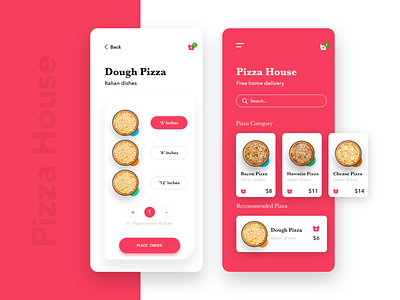 Pizza Delivery App 2019 animation cart concept curve delivery app font food food app food delivery app ironsketch minimal pizza ui user experience user interface ux