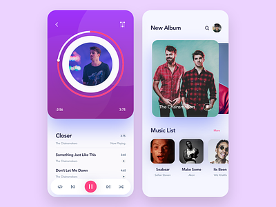 Music Player - IOS animation app concept ironsketch music music app music app ui ui ux