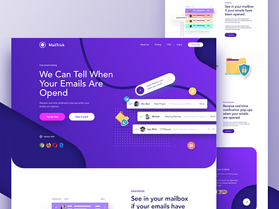 Mailtrick - Landing page