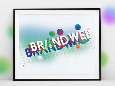 3D illustration for BRANDWEB 3d arkadiusz badboyz blender 3d cgi clay color design illustration letters logo palki poster print render studio typography