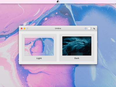 Umbra for Mac app dark mode mac wallpaper app