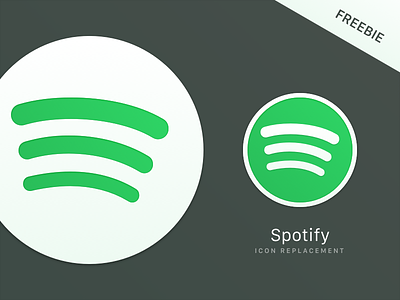 Spotify Replacement Icons freebie green icon mac replacement spotify yosemite