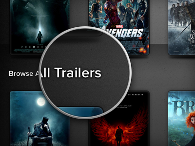 Browse All @2x app ipad movies redesign retina showreel trailers