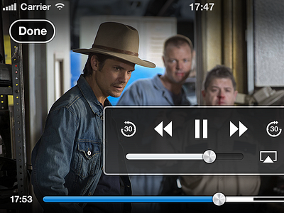 Playback: The Playbackening client hat ios iphone justified movie playback ui video