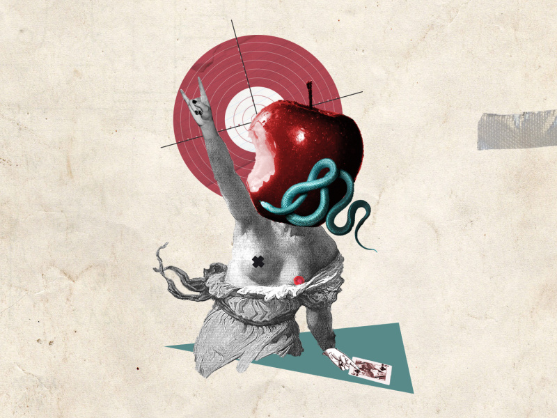Badass Queen letters womens rights feminism photoshop collage collageart after effect abc 36 days of type