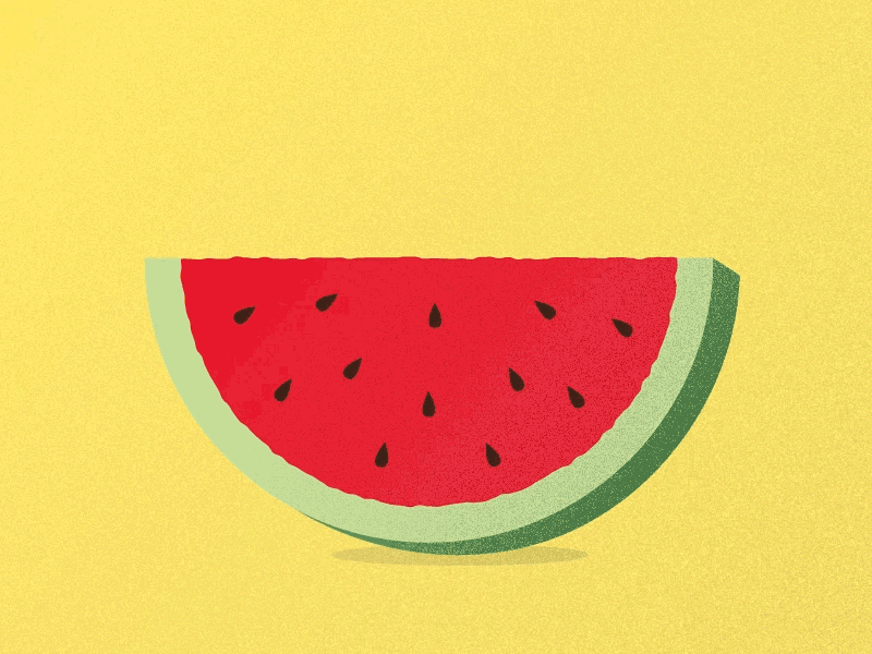 Watermelon 2d animation 36 days of type after effect illustrator motion graphic typography watermelon