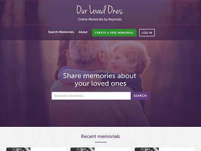 Reynolds Landing Page code design purple redesign web application website
