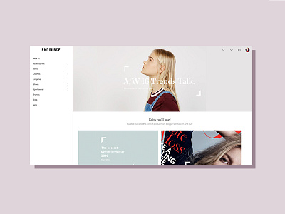New brand styles dashboard ecomcemer fashion homepage ui