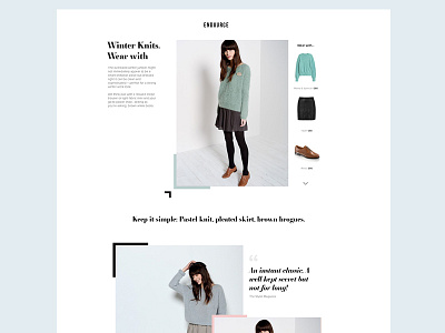 Editorial & Merchandising clothing ecommerce fashion products retail ui