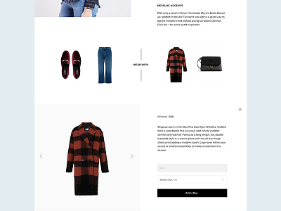 Shopable Edit clothing ecommerce fashion products retail ui web