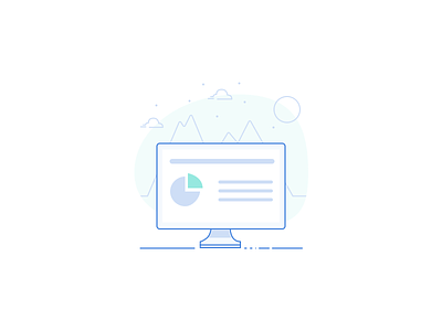 Personal View dashboard icon illustration line ui