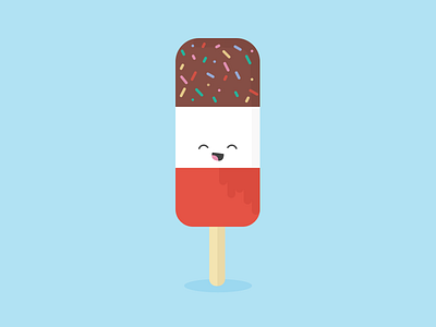 I Think You're Fab cream fun ice ice cream illustration lolly retro summer