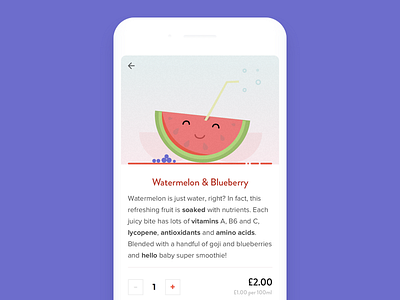 Flunch UI Expo app drinks food grocery illustration ios smoothie