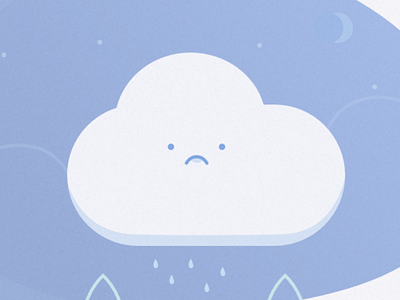 Sad cloud cloud empty illustration state ui