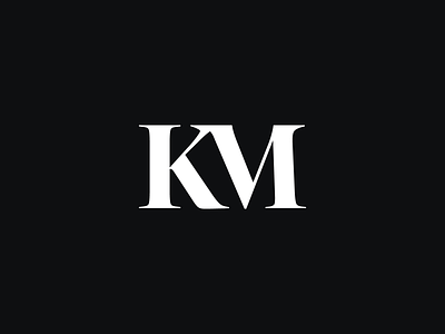 New Personal Logo! brand designer brand identity design brand identity designer branding branding designer freelance designer km logo lettermark logo logo design logo designer logo mark monogram monogram logo