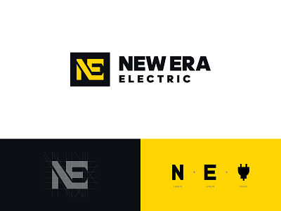 New Era - logo design brand designer brand identity brand identity design brand identity designer branding construction logo electric electrical electrical logo grid logo identity design lettermark logo design logo designer logo grid logo mark monogram monogram logo negative space logo new era