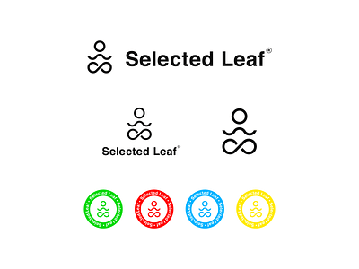 Selected Leaf - logo system brand refresh branding cannabis cannabis branding cannabis design cannabis logo cannabis packaging cbd cbd logo logo logo design logo designer logo mark logo system selected leaf yoga logo