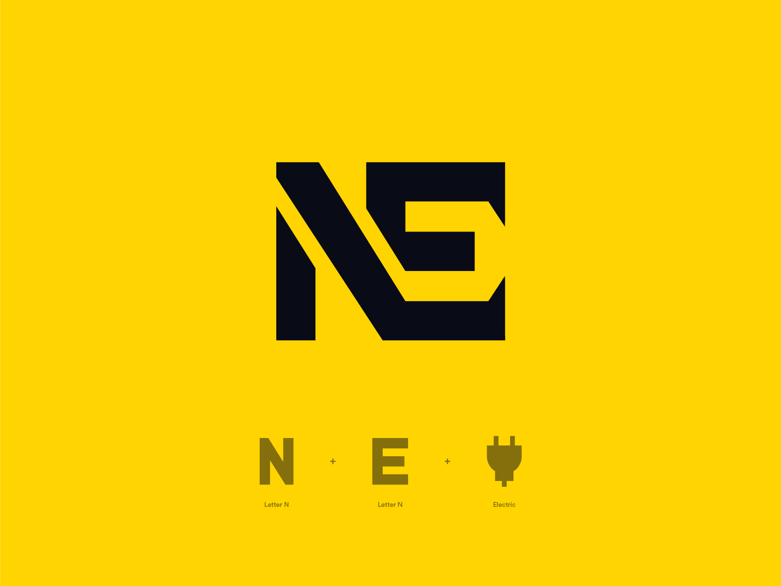 N E NE Initial Letter Logo design vector template Graphic - stock vector  1981226 | Crushpixel