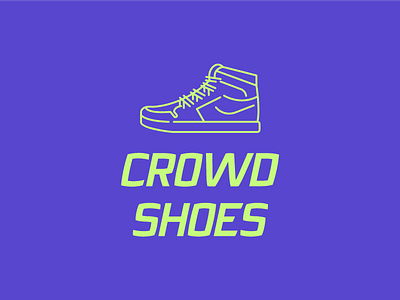 Crowd Shoes logo logo design crowd shoes branding shoe