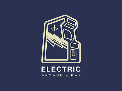 Electric Arcade & Bar arcade electric acrade bar logo logo design