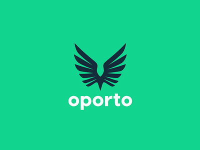 oporto bird bird logo blue branding design green logo logodesign logojoy logomaker logomark oporto