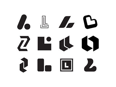 Looka logo mark explorations