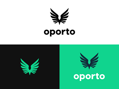 Oporto Logo Design bird logo green green logo identity logo logo design logo designer logo designs logo mark logo mark design logo mark symbol logodesign logos logotype oporto organic organic logo symbol symbol design symbol icon