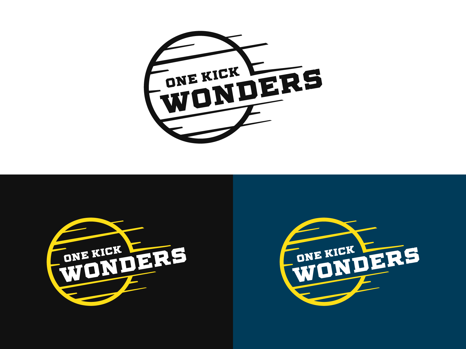 One Kick Wonders Logo Design by Kaejon Misuraca on Dribbble