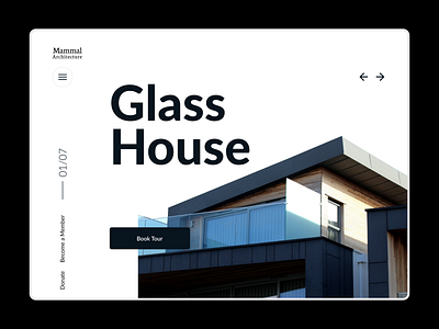 Home page design for architecture firm