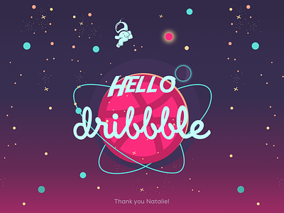 Hello Dribble debut first shot hello dribble invite shot ui
