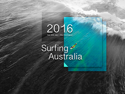 Surfing Australia - Poster Design design graphic design poster surfing