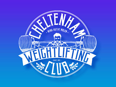 Cheltenham Weightlifting Club brand clothing design logo