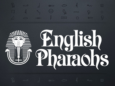 English Pharaohs Clothing brand design digital logo