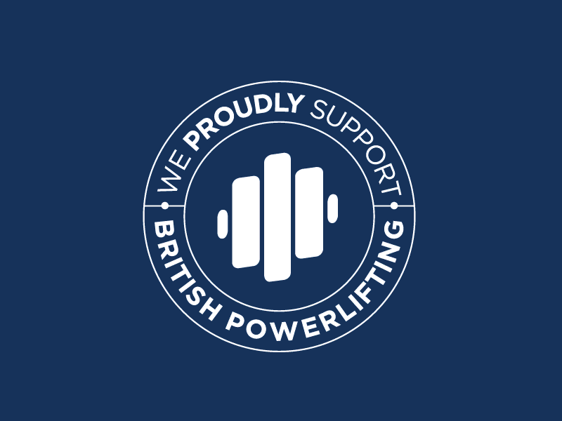 British Powerlifting Support Badge animation brand design digital distressed illustration print typography