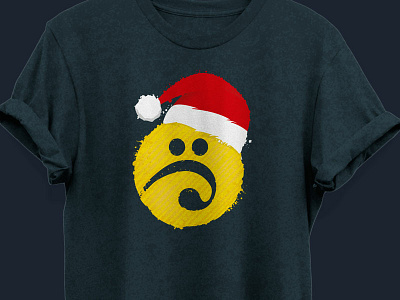 Santa Bass Face brand clothing illustration logo t shirt design