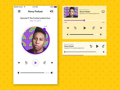 Daily UI #009 dailyui dailyuichallenge music podcast visual design