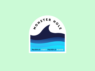Monster Hole design florida graphic design logo patch surf vector