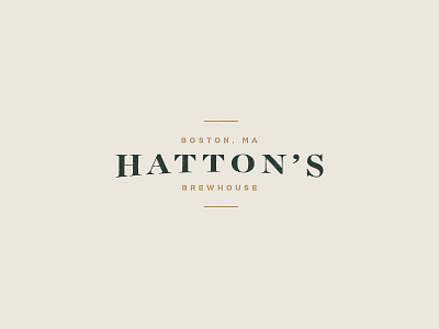 Hatton's graphic design logo logotype serif typography vintage