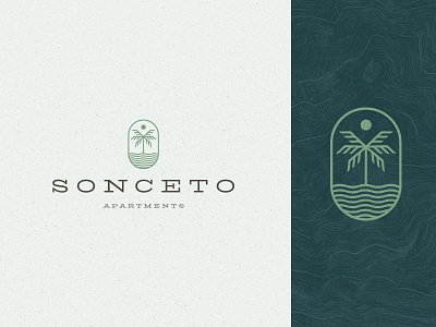 Sonceto Apartments branding color design draw florida graphic design icon logo logotype typography