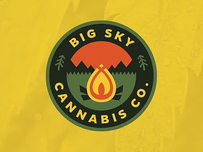 BSCC big sky cannabis fire logo montana
