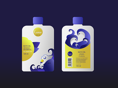 Luna | Bath Oil Packaging