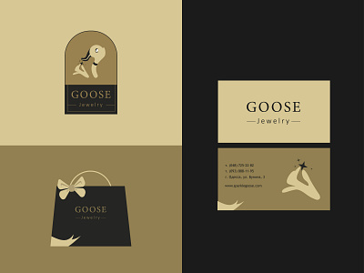 Jewelry Logo Design art artwork brand branding business card card design goose graphic design illustration illustrator jewelry logo logo design logos logotype package packaging vector vector art