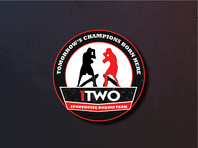 1two Boxing Team Logo athlete black boxing logo red sport sporthouse