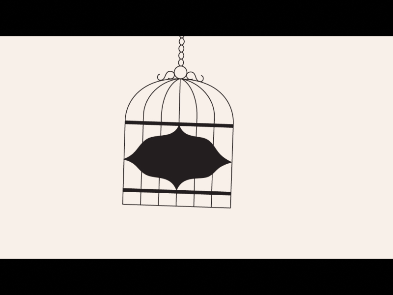 Behind Closed Doors animation caged design gif love birds